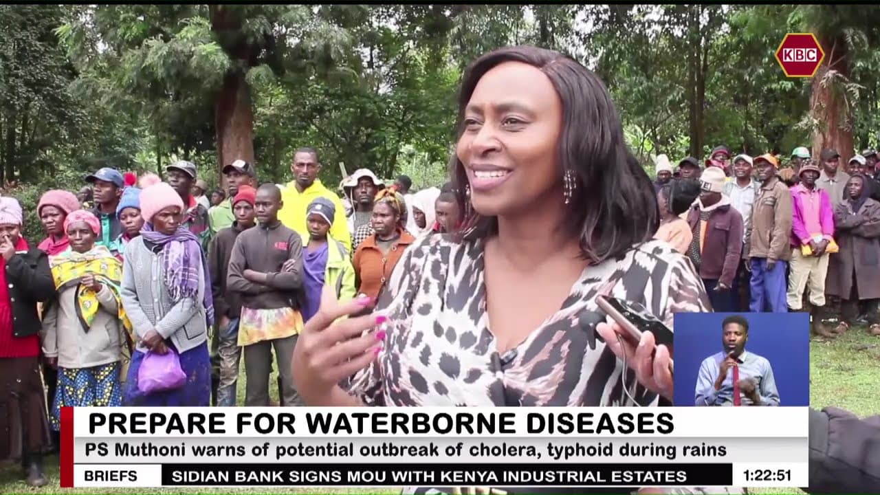 PS Muthoni warns of potential outbreak of cholera, typhoid during El Nino rains
