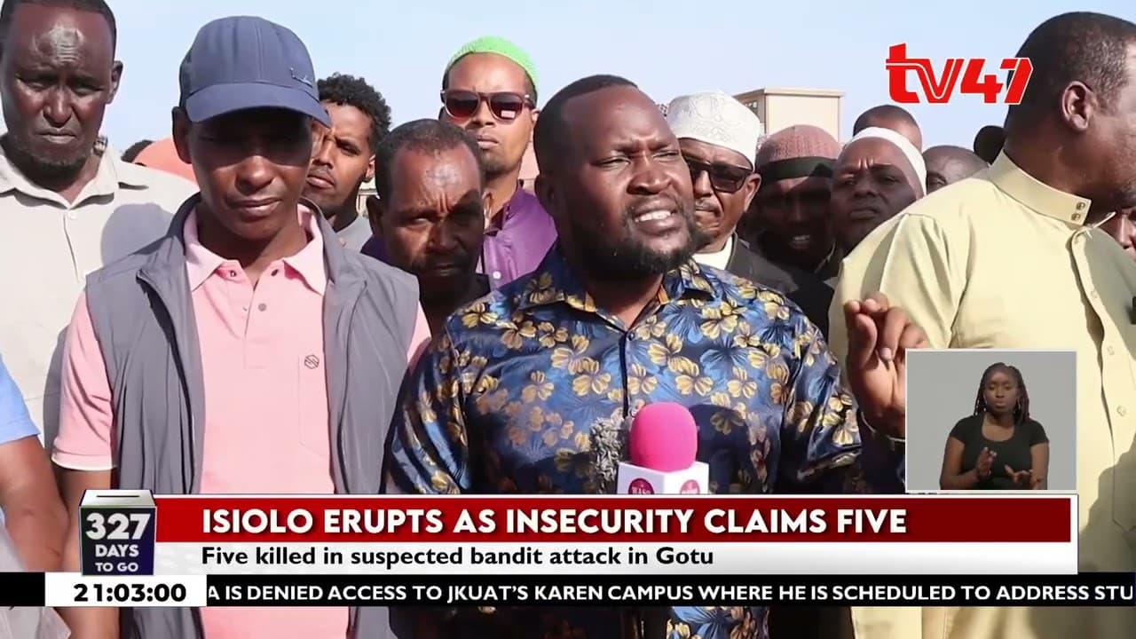 Protests erupt in Isiolo over insecurity after 5 killed in suspected bandit attack in Gotu