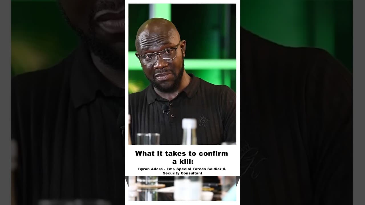 This is what really goes down before a kill is confirmed ~ Byron Adera, special forces #drkingori