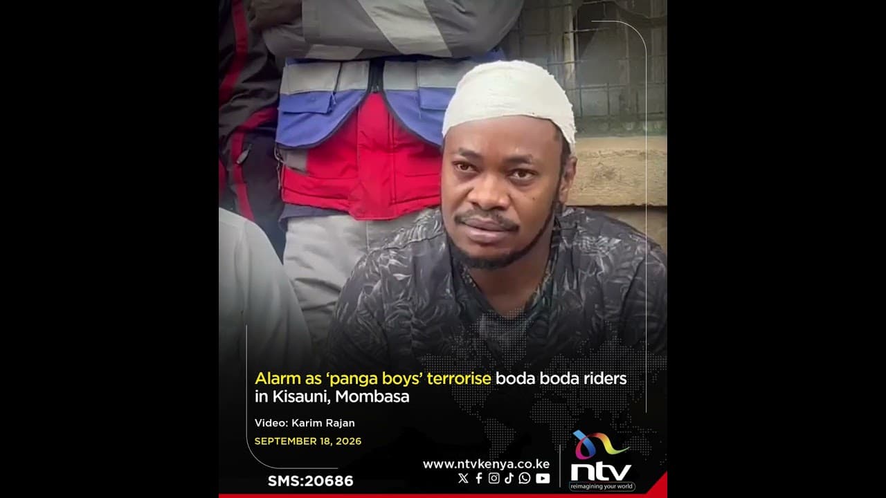 Alarm as ‘panga boys’ terrorise boda boda riders in Kisauni, Mombasa