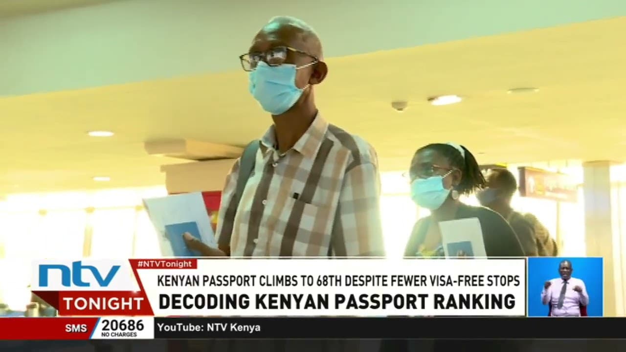 Kenyan passport rises five places in the latest Henley Passport Index, from 73rd to 68th globally
