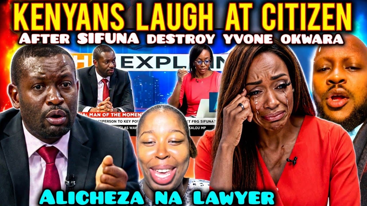 HILARIOUS Kenyans LAUGH at Citizen Journalist YVONNE OKWARA after SIFUNA Destroyed HER