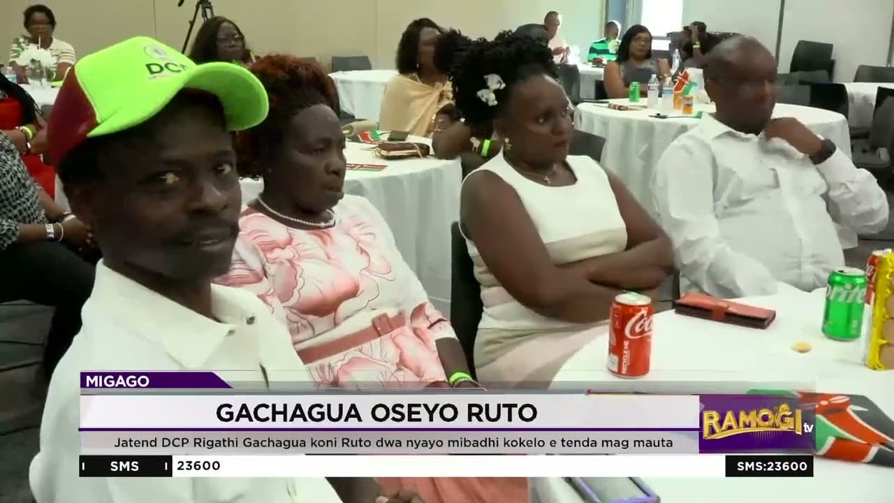Jatend DCP Rigathi Gachagua koni Ruto dwa nyayo mibadhi kokelo e tenda mag mauta