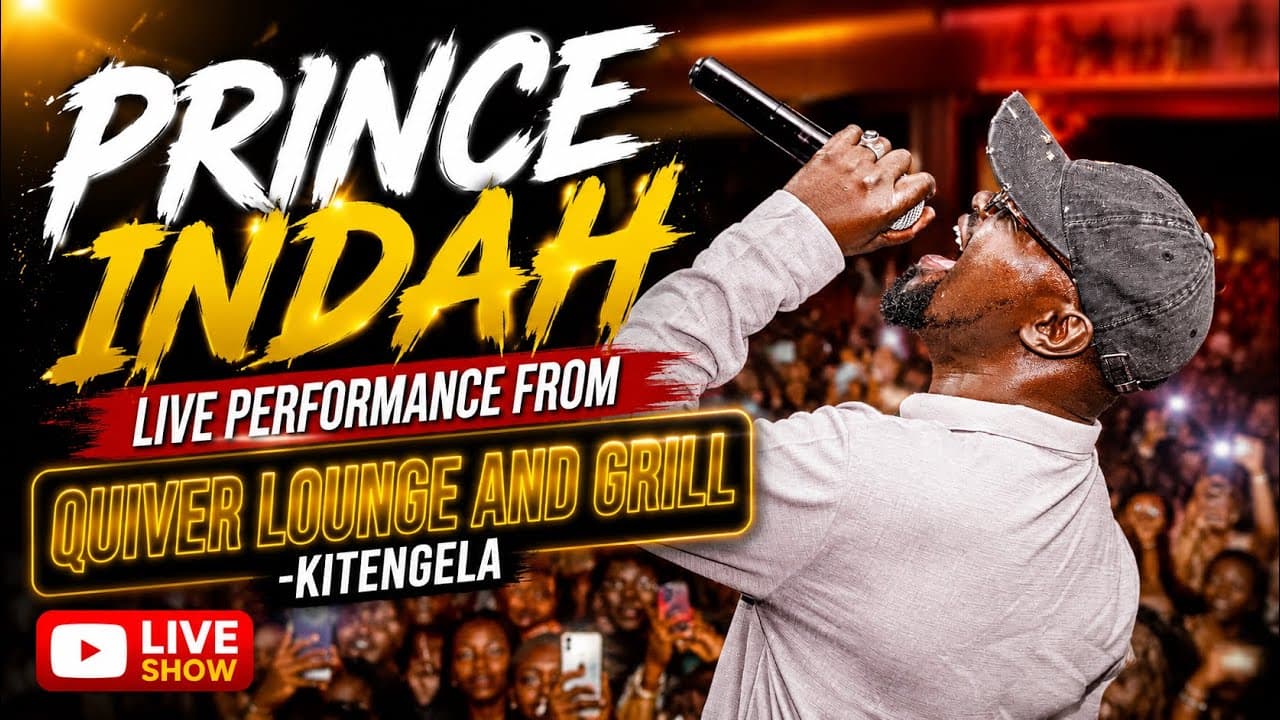 PRINCE INDAH LIVE PERFORMANCE FROM QUIVER LOUNGE AND GRILL-KITENGELA