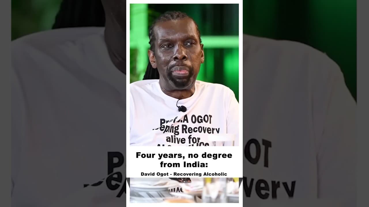 I went to study in India and ended up homeless, came back 3years later with nothing ~ David Ogot