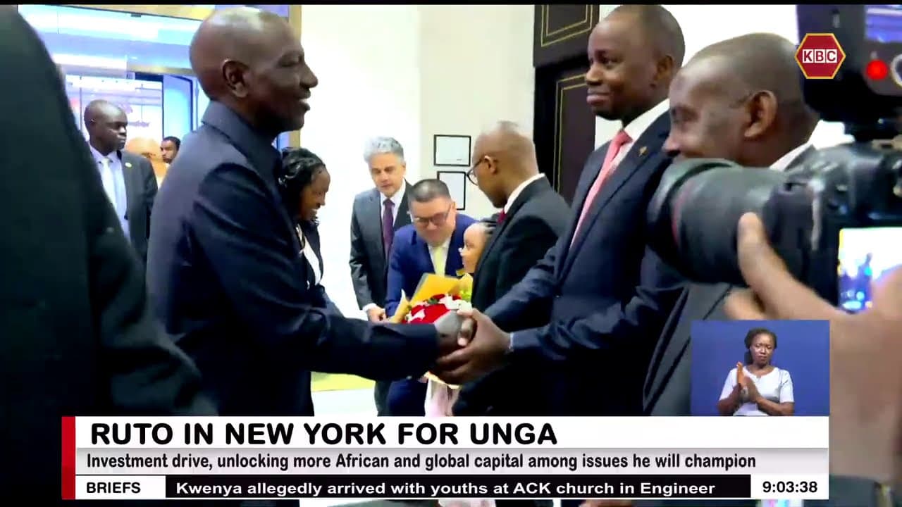 President Ruto in New York for the 81st UNGA meeting