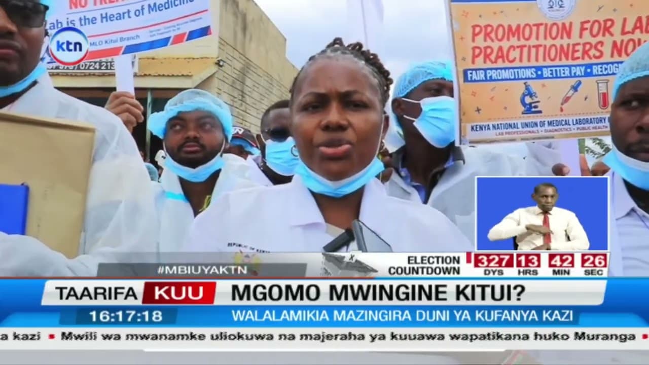 Maafisa wa Maabara Kitui Watishia Kugoma Kwa Sababu ya Mazingira Duni ya Kazi