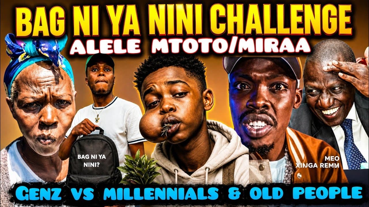 FUNNY Kenyan GENZs are MAKING FUN of MILLENNIALS & OLD PEOPLE Using TikTok Challenge BAG NI YA NINI