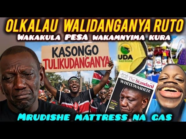 HILARIOUS How OLKALAU People ATE Rutos MONEY But REFUSED To Vote for HIS CANDIDATE