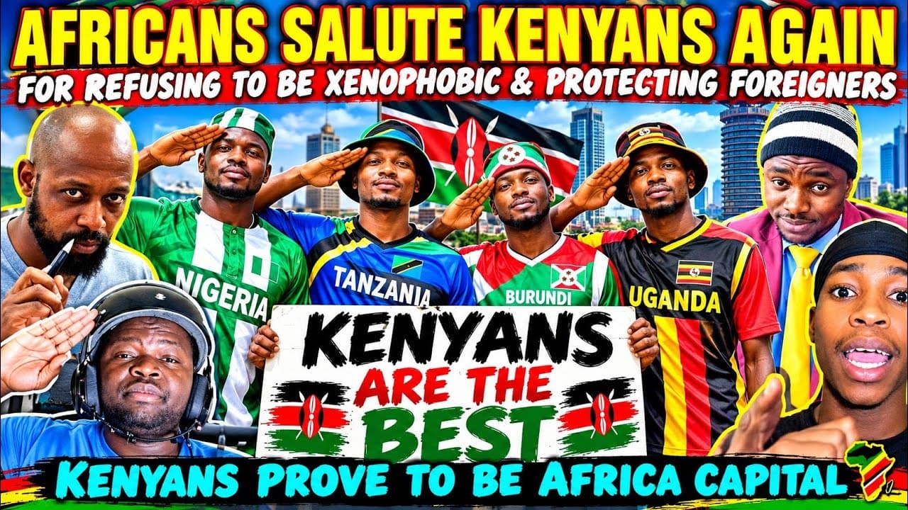 AMAZING  Nigerians,Tanzania & Uganda SALUTE Kenyans PROTECTING Foreigner Saying NO to XENOPHOBIA