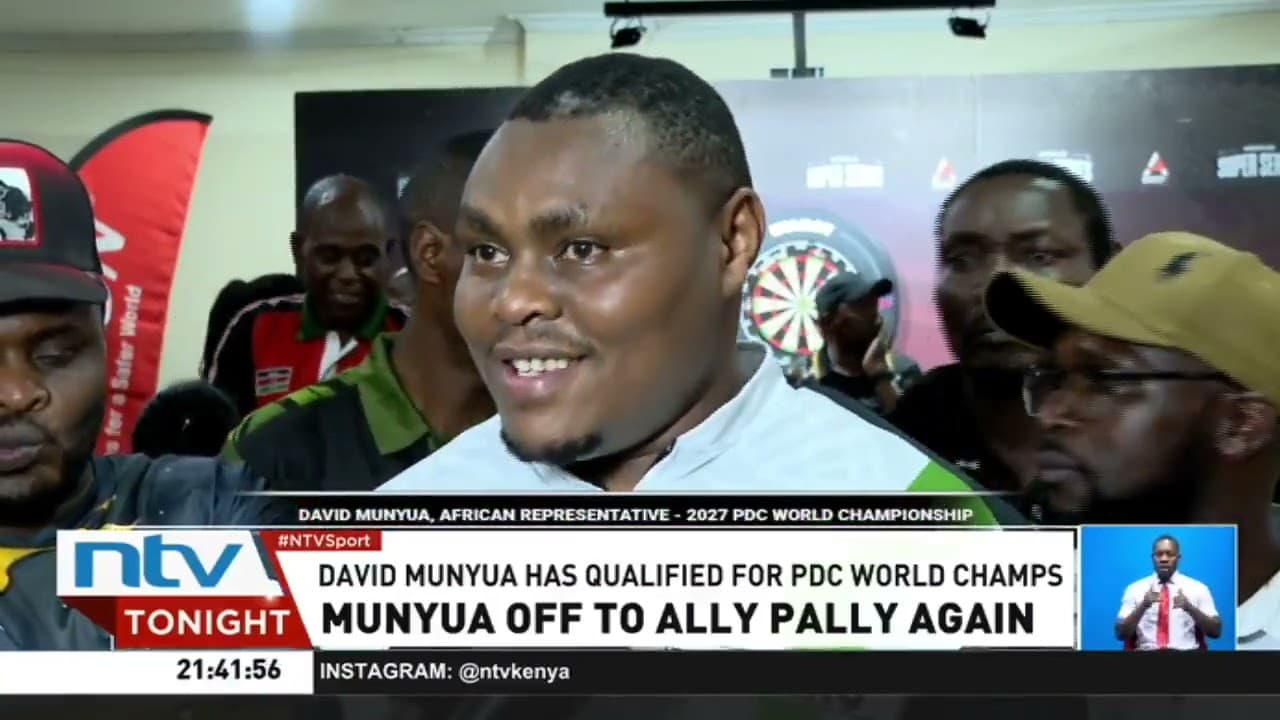Kenyan darts star David Munyua heads back to Ally Pally