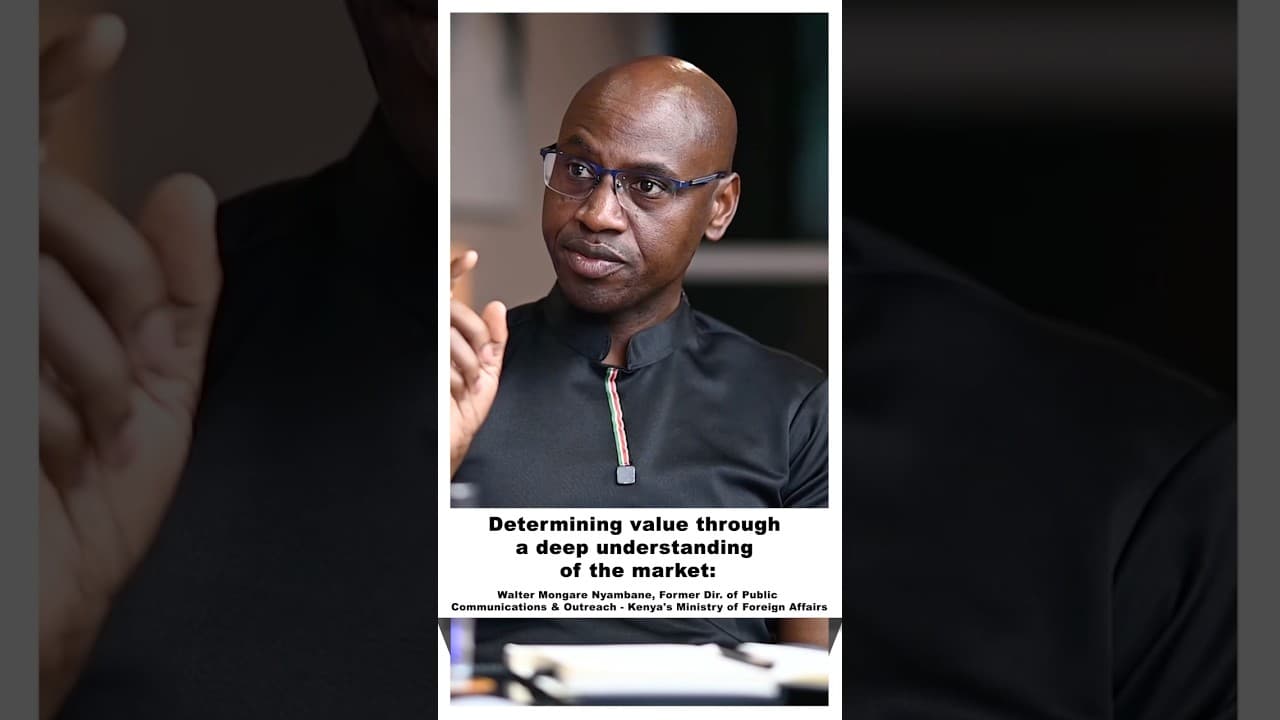 How to price yourself like you're the asset employers need ~Walter Nyambane #drkingori #negotiation