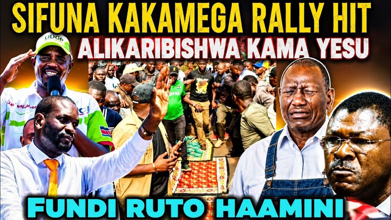 UNBELIEVABLE Kenyans Happy after Sifuna Kakamega Rally was SUCCESSFUL Making Ruto PANICK