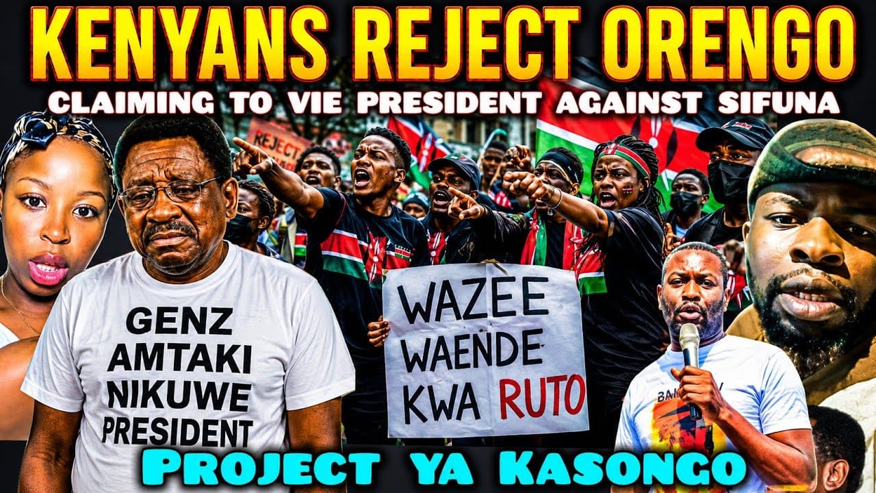 UNBELIEVABLE Angry Kenyans REJECT Orengo after Claiming to Vie for PRESIDENT Against SIFUNA