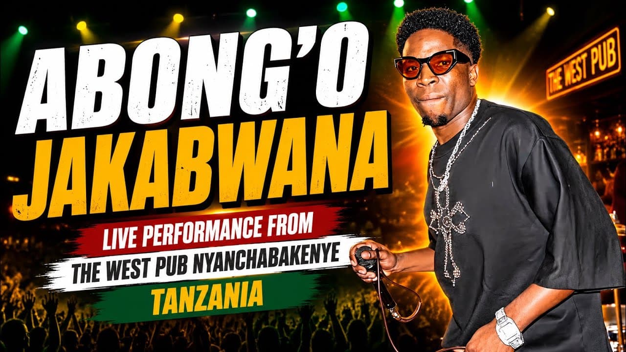 ABONG'O JAKABWANA PERFORMING LIVE AT THE WEST PUB NYANCHABAKENYE, TANZANIA