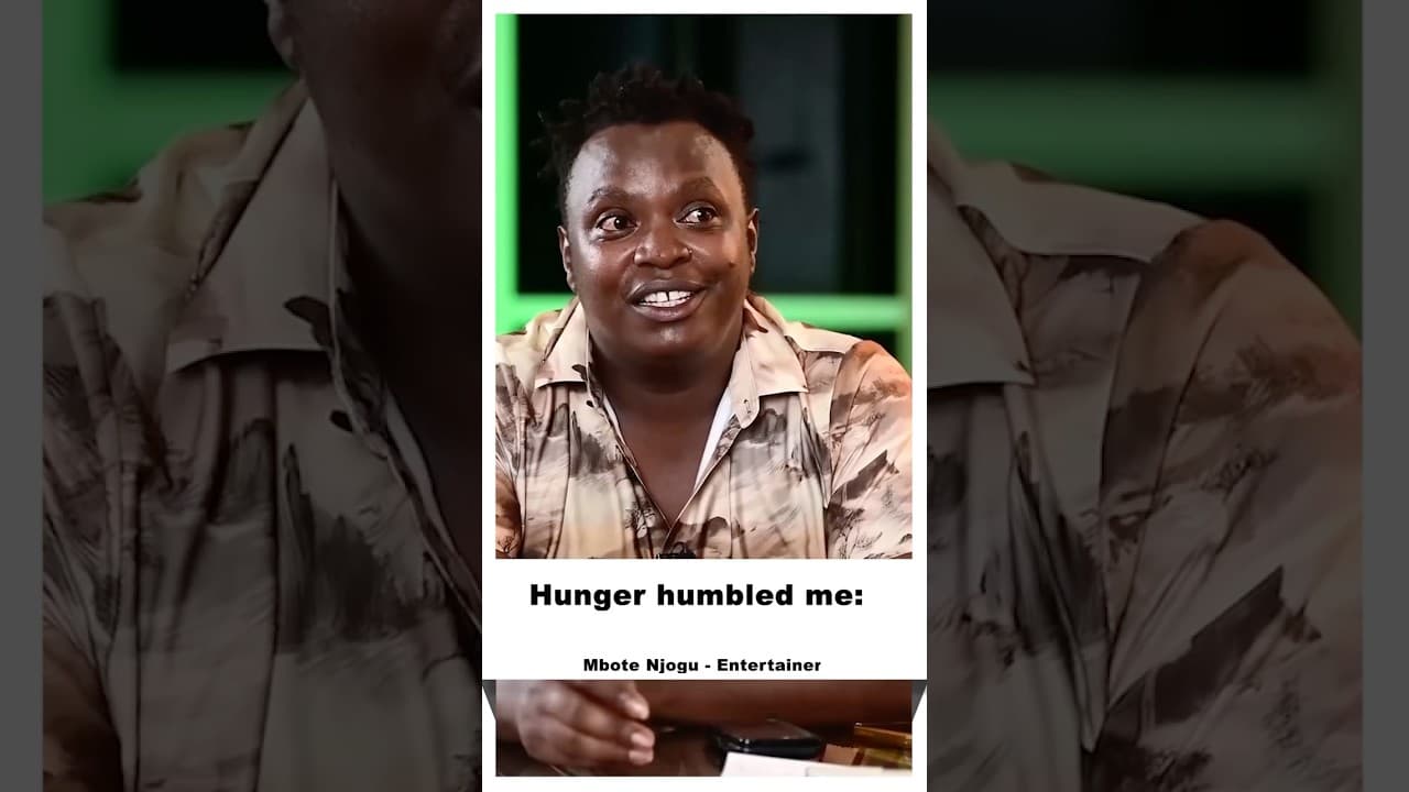 How hunger humbled me! ~ @mbote_njogu Watch full episode on our Yt🔥