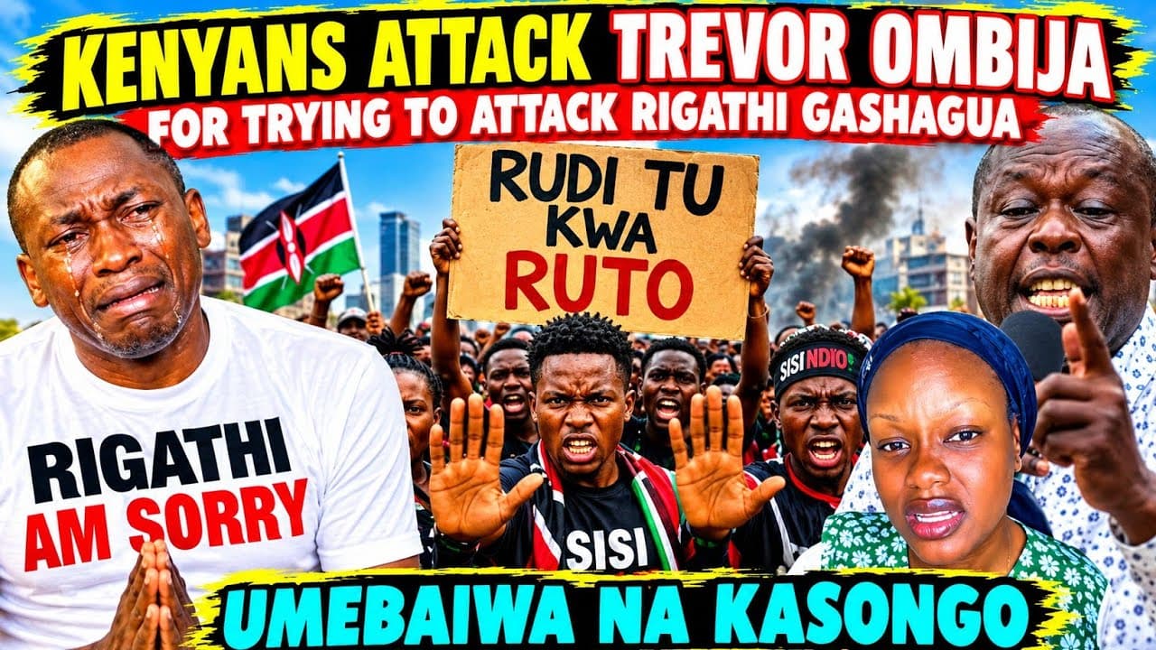 UNBELIEVABLE Kenyans ATTACK Trevor for Saying Rigathi Wanted Him FIRED in CITIZEN Tv Coz of TRIBE