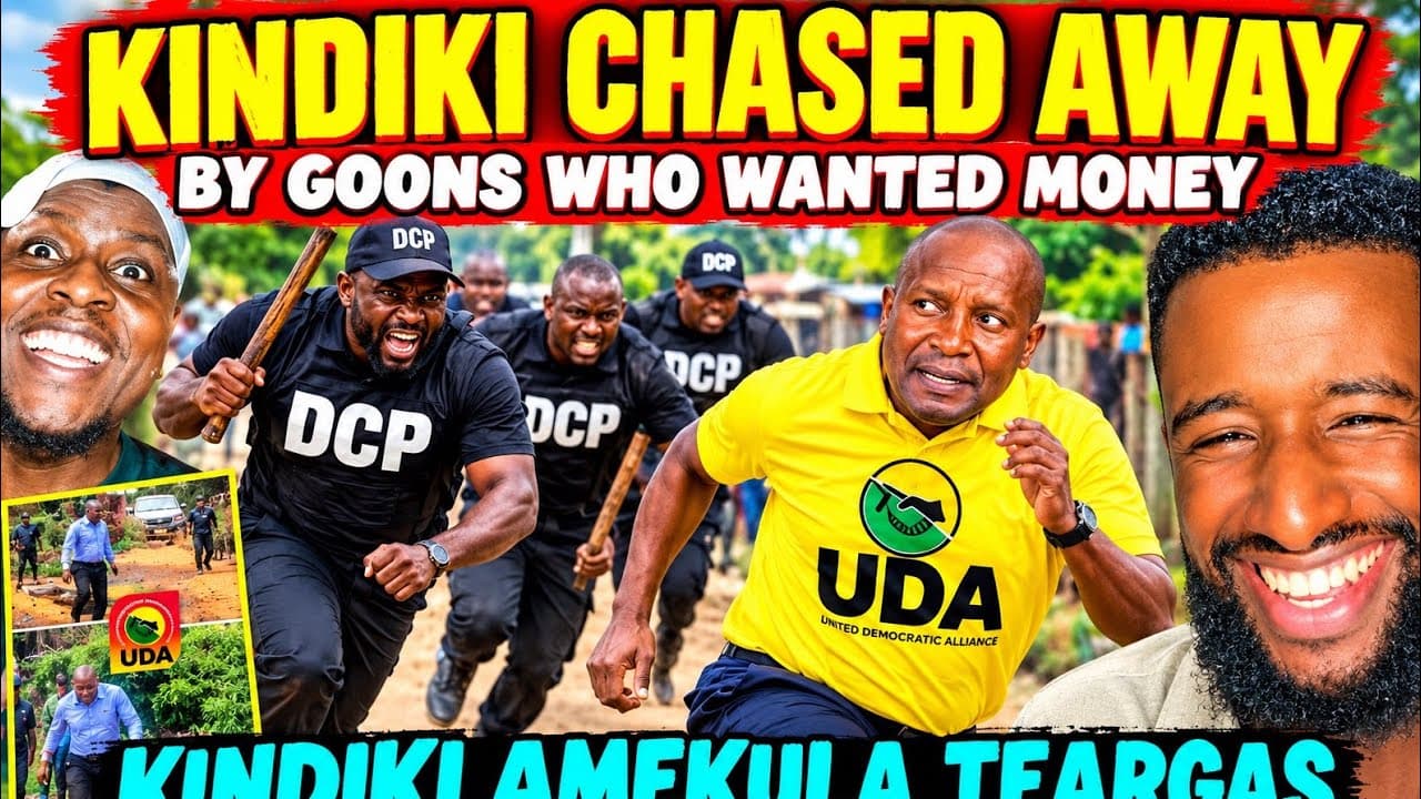 HILARIOUS Kenyans LAUGHING at Kindiki after Being CHASED AWAY By GOONS & TEARGAS