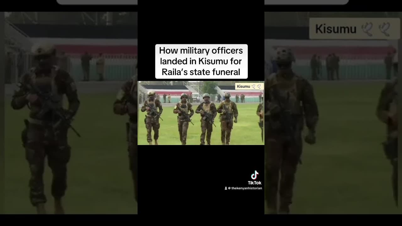 How the military landed in Kisumu for Raila’s state funeral #africa #news