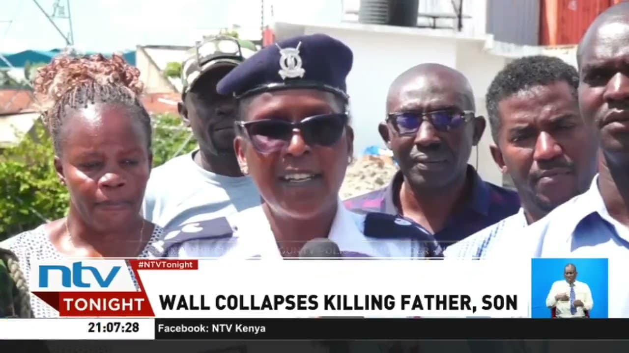 Wall collapses in Mombasa, killing man and his son on the spot