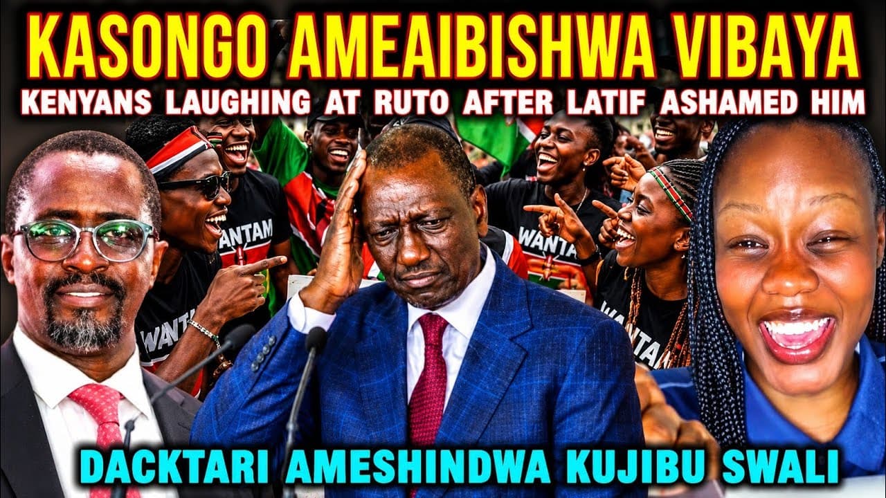 UNBELIEVABLE Kenyans LAUGH at RUTO after Journalist LATIFF Ashamed Him with TOUGH Questions