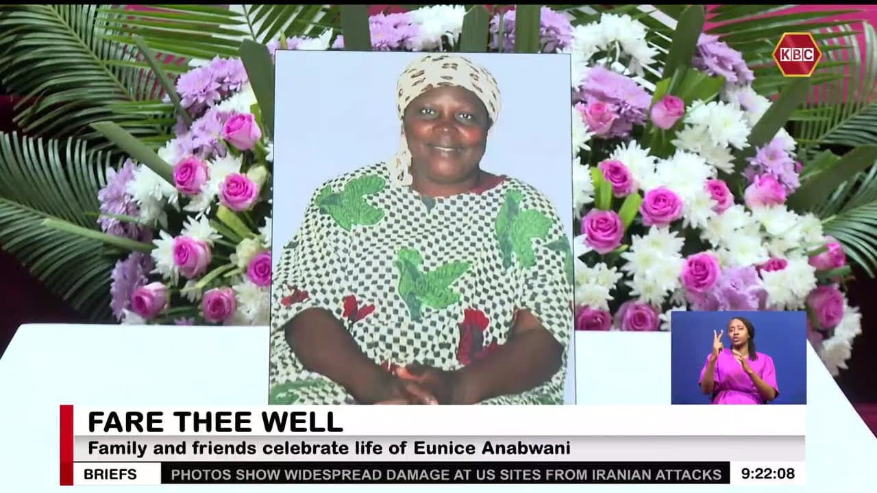 Family, friends celebrate the life of Eunice Anabwani, spouse of former KBC MD Simeon Anabwani