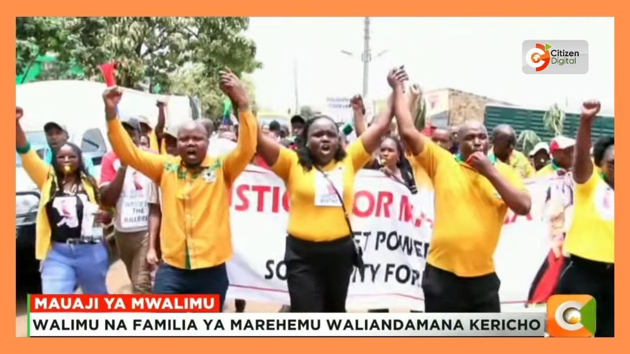 Walimu na familia waandamana Kericho kufuatia Mauaji ya Martina Chepkemoi Ruto