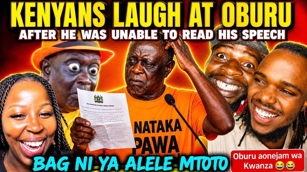 HILARIOUS Kenyans LAUGH at Oburu after He was UNABLE to READ His OWN Speech