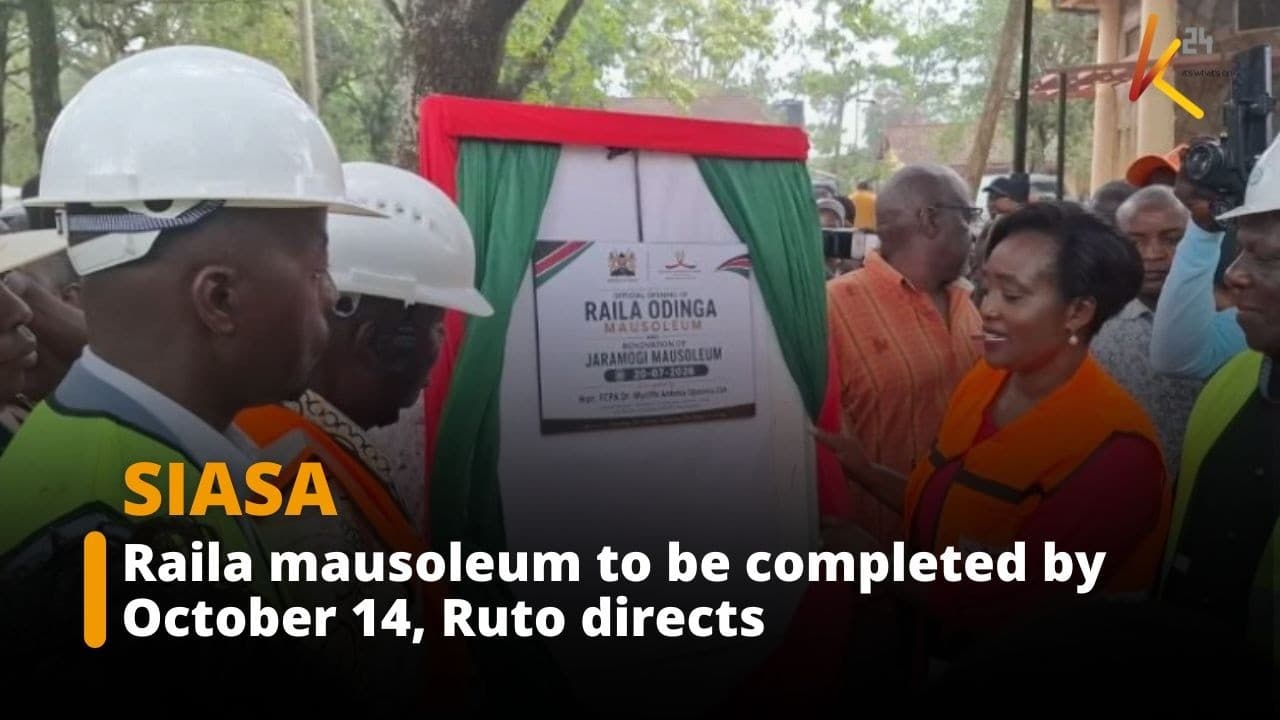 Raila mausoleum to be completed by October 14, Ruto directs
