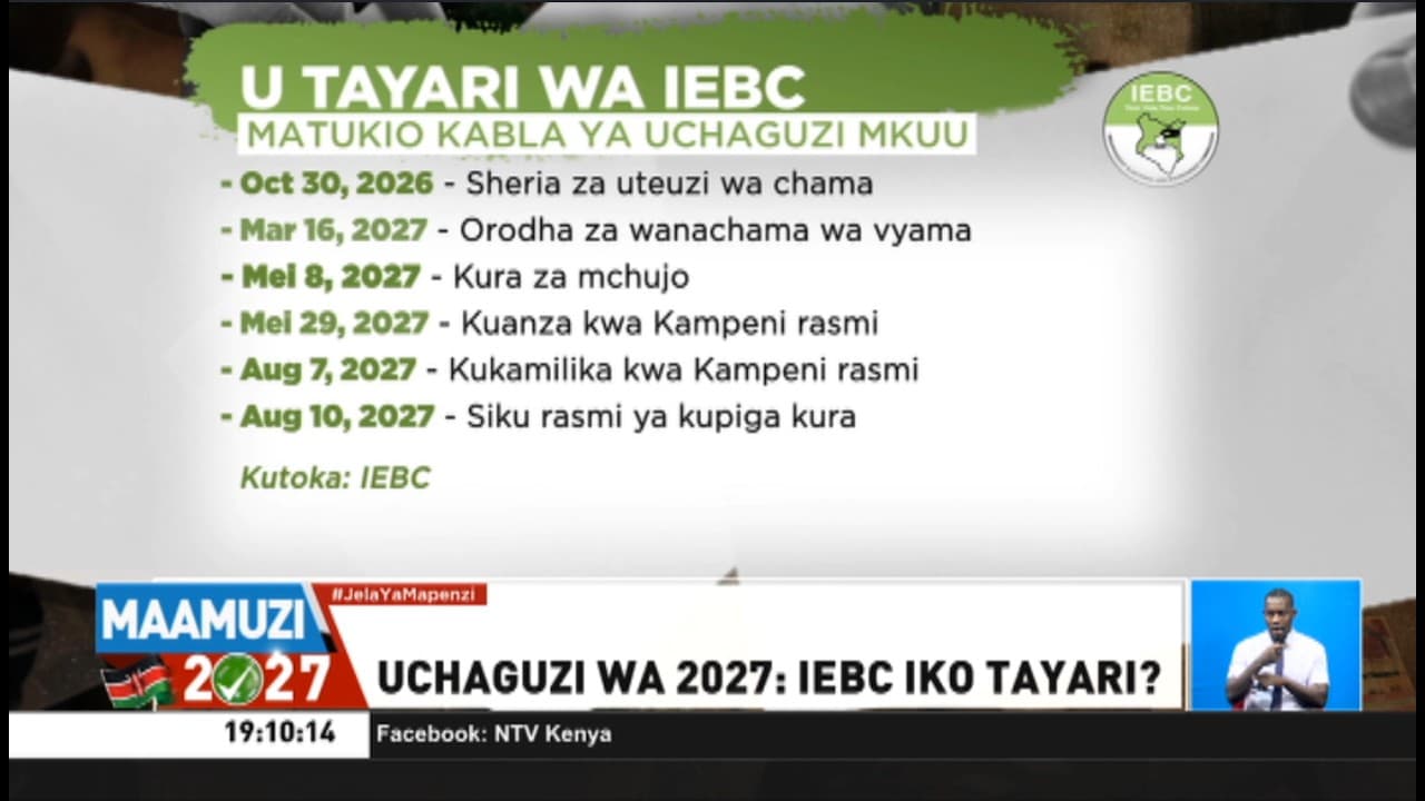 Je, IEBC iko tayari miezi 11 kabla ya uchaguzi mkuu wa mwaka 2027?