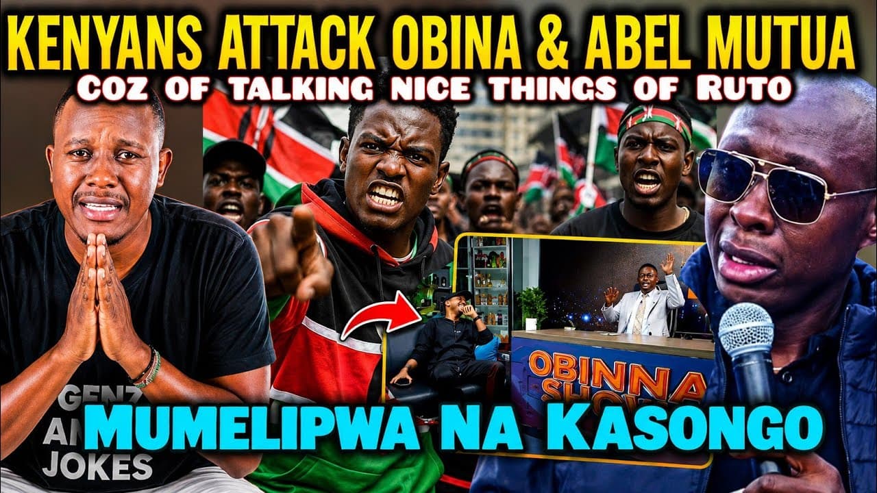 UNBELIEVABLE Kenyans ATTACK Abel Mutua & OBINA for SUPPORTING President Ruto