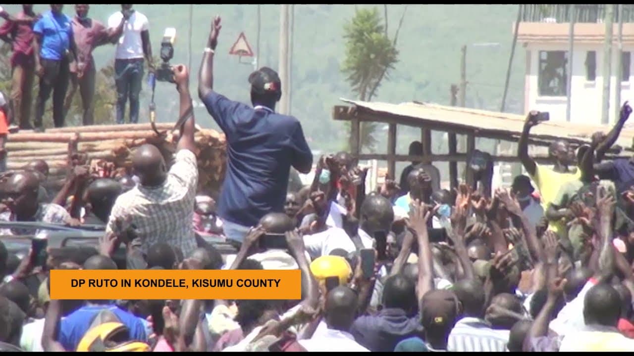 KONDELE MPAKA TWENDE//KISUMU NI KENYA//VIONGOZI WAACHE KUTUMIA VIJANA VIBAYA- DP RUTO.#RutoInKondele
