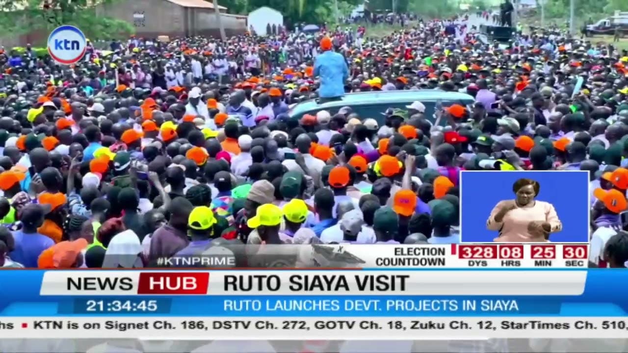 Ruto in Siaya: President Steps Up 2027 Campaign as ODM Leaders Back His Re-Election