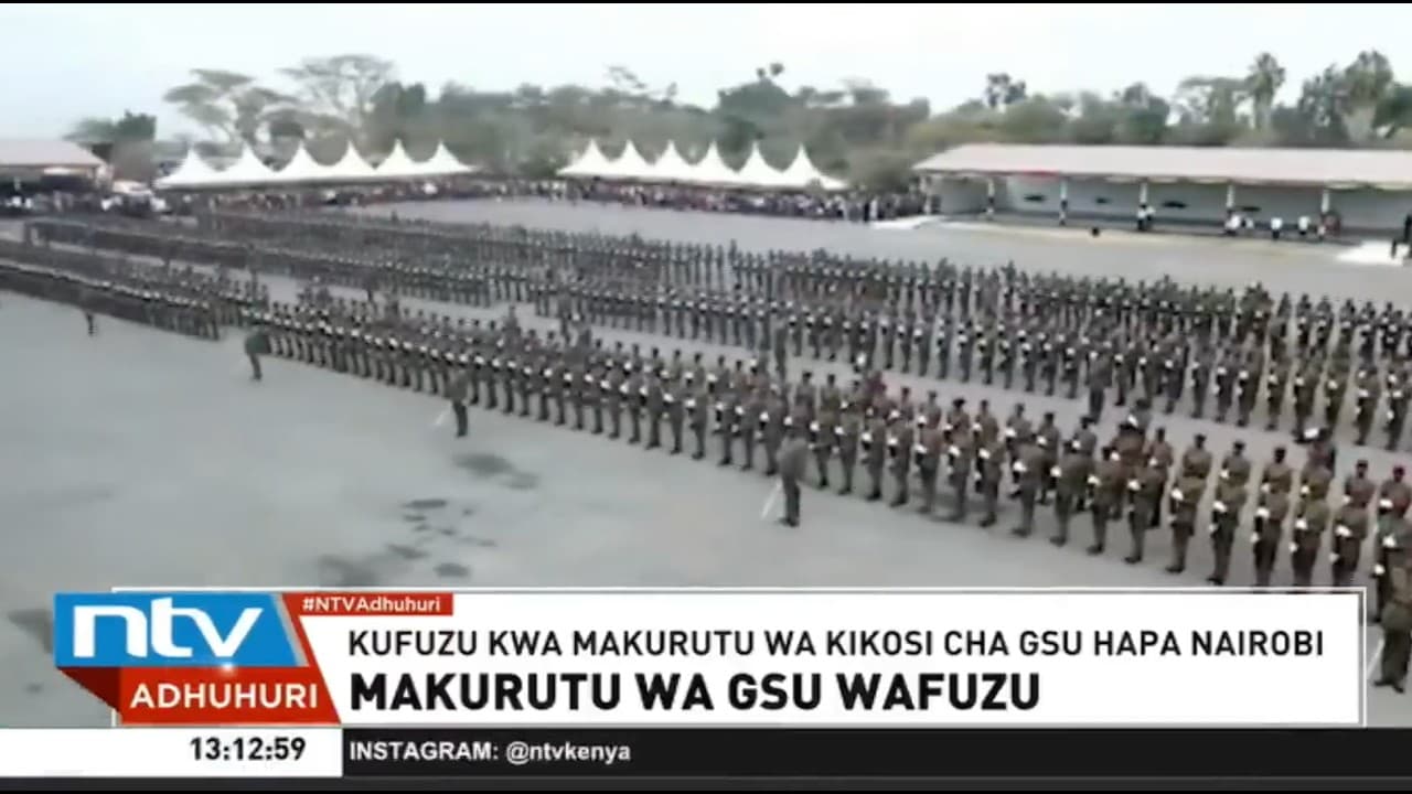Rais Ruto aongoza sherehe ya kufuzu ya makurutu wa GSU
