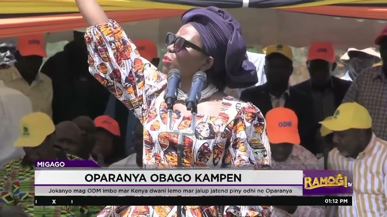 Jokanyo mag ODM imbo mar Kenya dwani lemo mar jaluo jatend piny odhi ne Oparanya