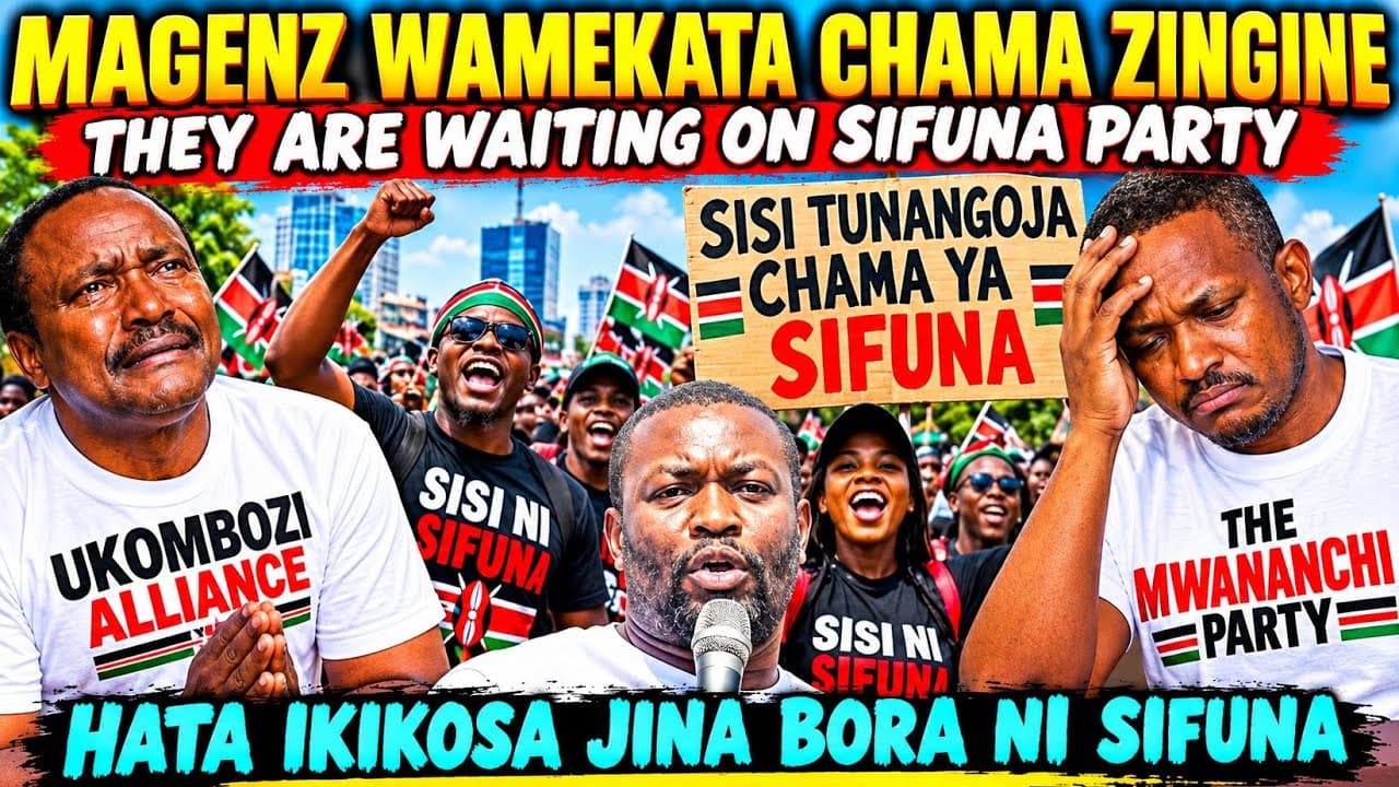 UNBELIEVABLE Genzs REFUSE Kalonzo & Babu Party Claiming They are WAITING on SIFUNA Party