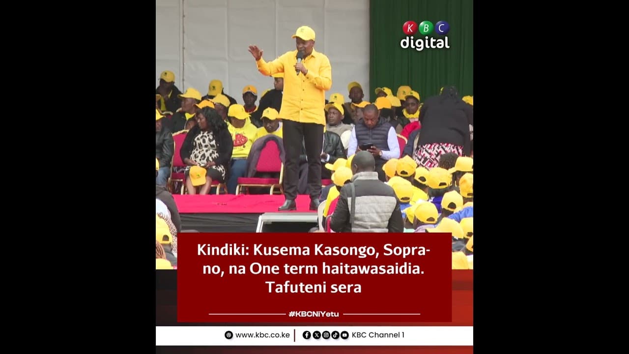 Kindiki: Kusema Kasongo, Soprano, na One term haitawsaidia, tafuteni sera