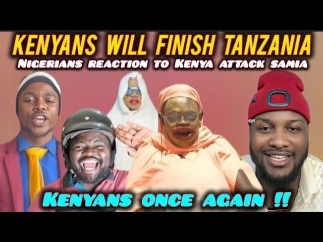 FUNNY Nigerians REACTION to Kenyans ATTACKING Samia after BANNING Content Creaters