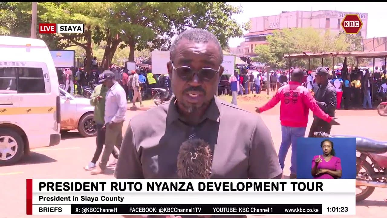 Ruto Nyanza Tour | Update from Siaya as residents await President's arrival