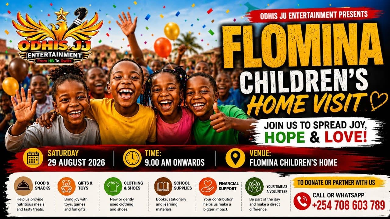 ODHIS JJ ENTERTAINMENT TEAM AT FLOMINA CHILDREN’S HOME KAYOLE