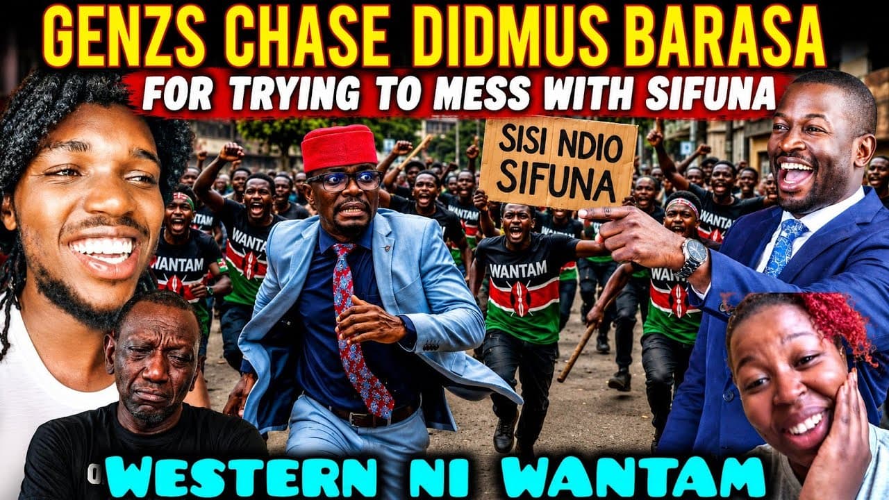 HILARIOUS UDA Mp Didmus Barasa CHASED AWAY By GENZs in WESTERN for Trying to MESS with SIFUNA