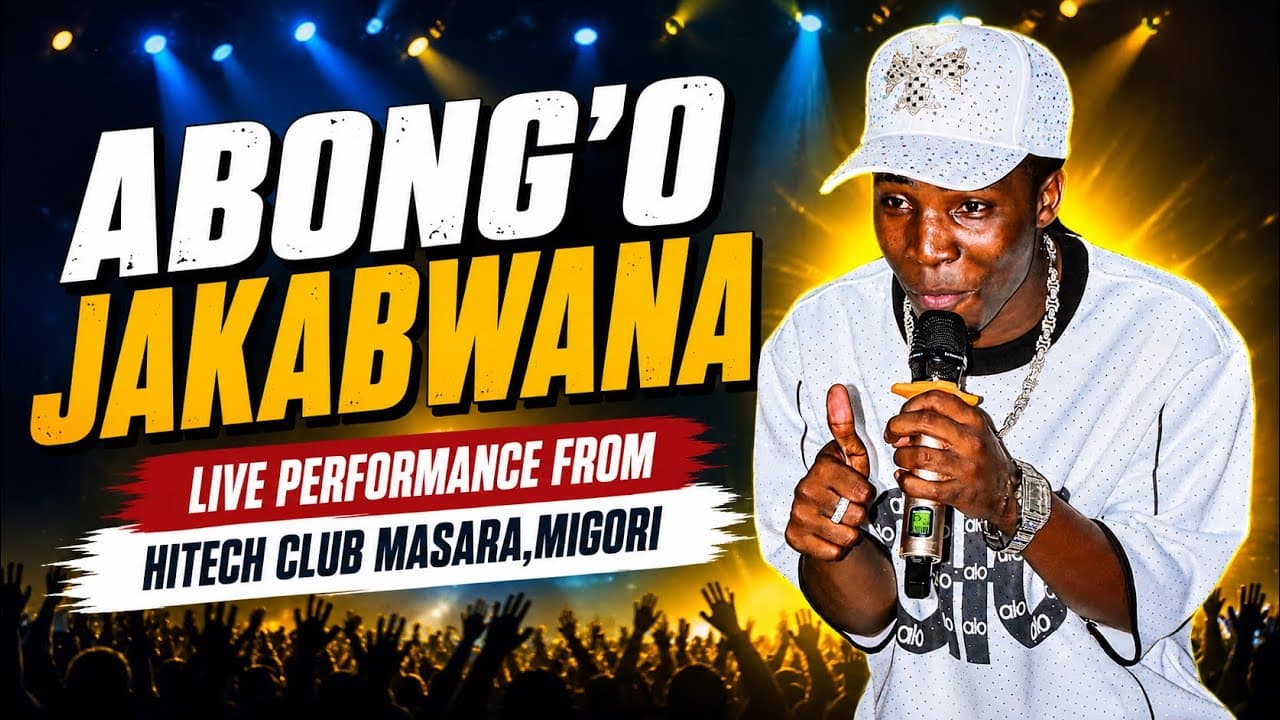 ABONG'O JAKABWANA LIVE PERFORMANCE FROM HITECH CLUB MASARA,MIGORI