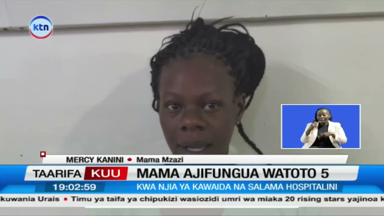 Mama Ajifungua Watoto Watano kwa Njia ya Kawaida Thika Level Five
