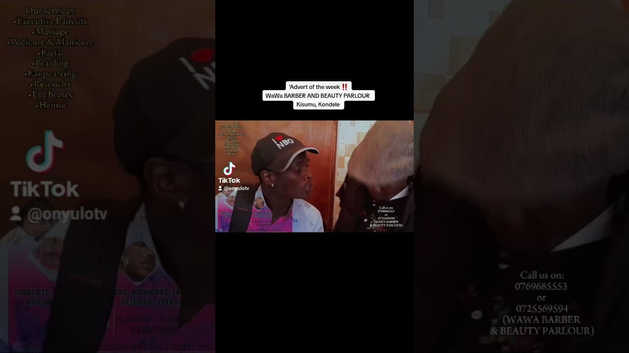 WaWa BARBER AND BEAUTY PARLOUR LOCATED IN KISUMU KONDELE STAGE (next to NILDEEP) ‼️ Advert
