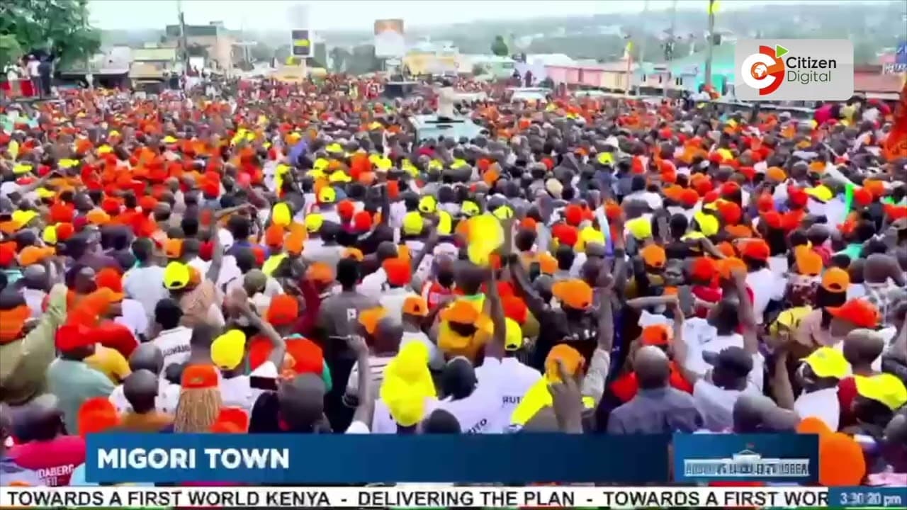 Ruto promises to expand Airstrip, construct a modern terminal building and upgrade roads in Migori
