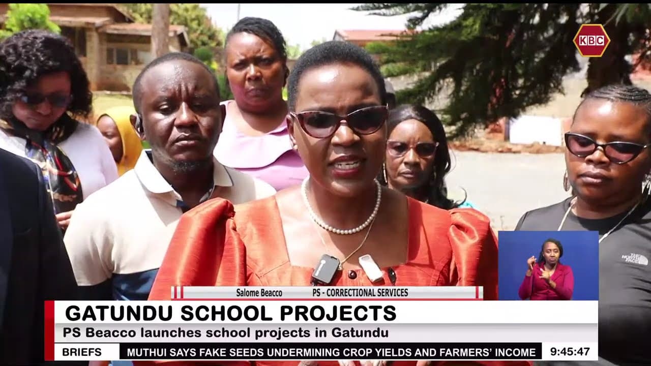 PS Beacco launches school projects in Gatundu