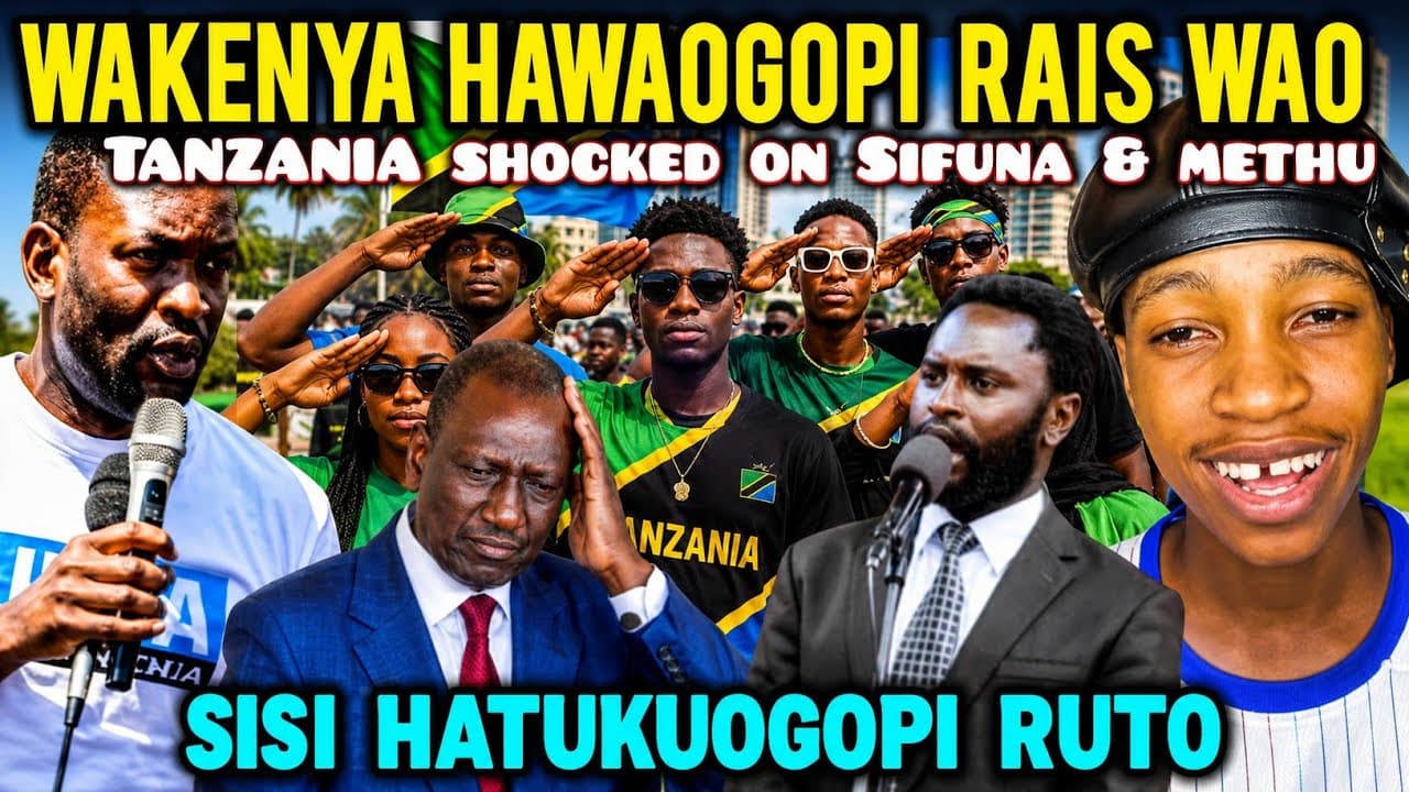 HILARIOUS Tanzanians in SHOCK after Hearing Sifuna & Methu Telling President They DON'T FEAR Him