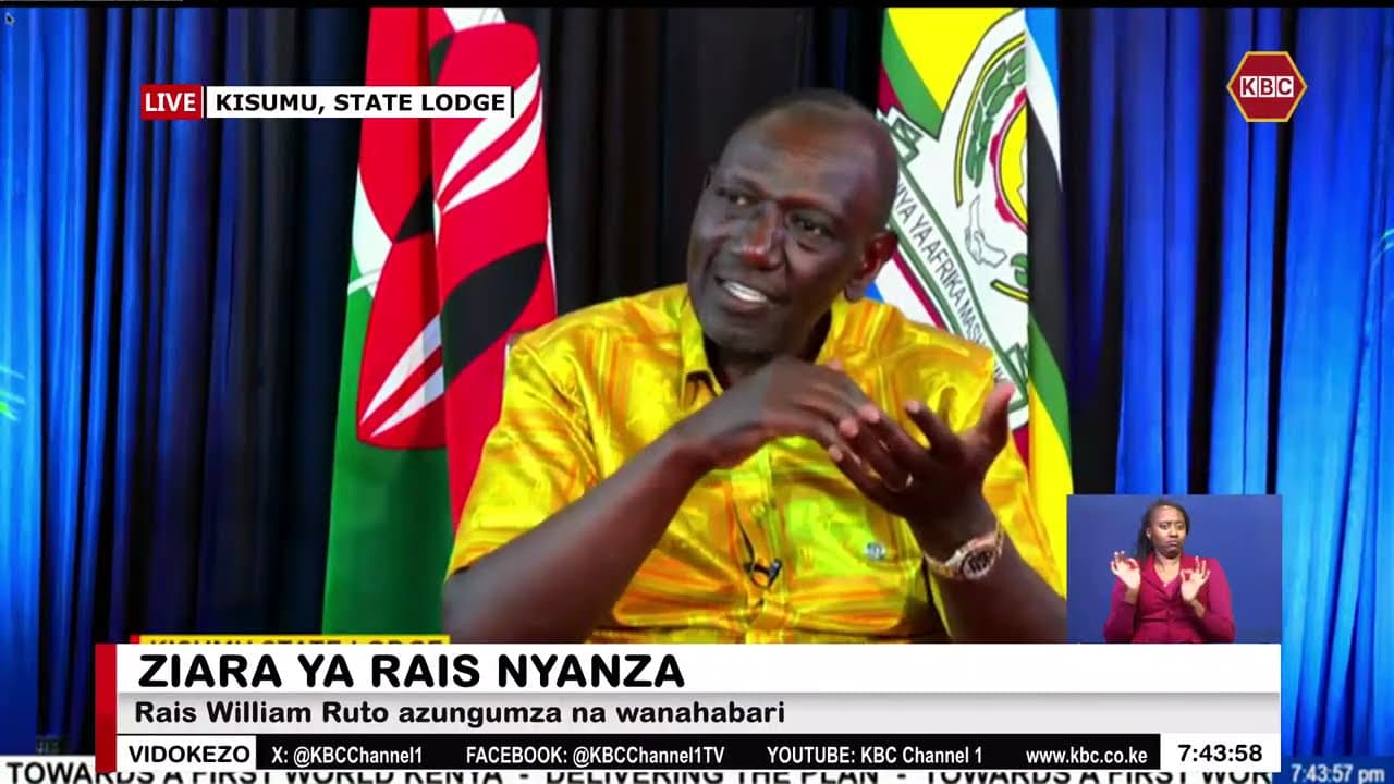 President William Ruto’s Media Engagement at Kisumu State Lodge