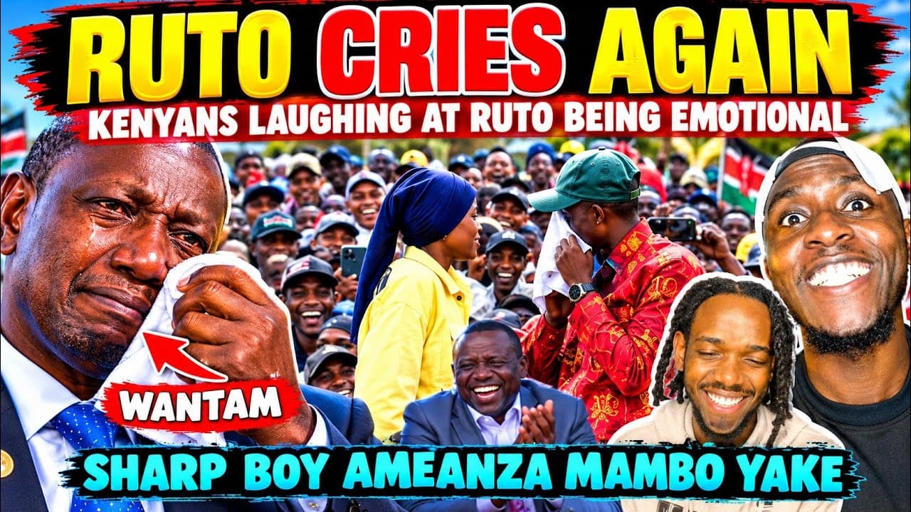 HILARIOUS Kenyans LAUGH at RUTO after He gets EMOTIONAL & Start CRYING at his Rally in BOMET
