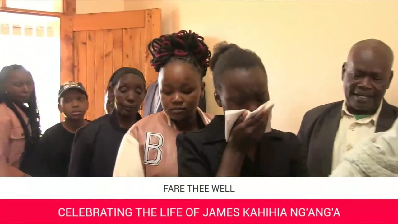 CELEBRATING THE LIFE OF JAMES KAHIHIA NG'ANG'A